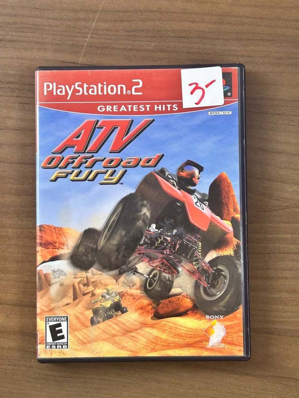 ATV Offroad Fury Sony PlayStation 2 PS2 Game Disc Manual Case